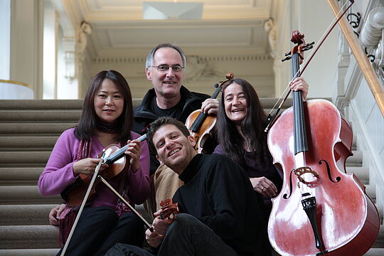 Ilios Quartett: Andrzej Kilian, Anita Federli-Rutz, Dominik Ostertag, Seiko Morishita (UZS) Ilios Quartett: Andrzej Kilian, Anita Federli-Rutz, Dominik Ostertag, Seiko Morishita (UZS)